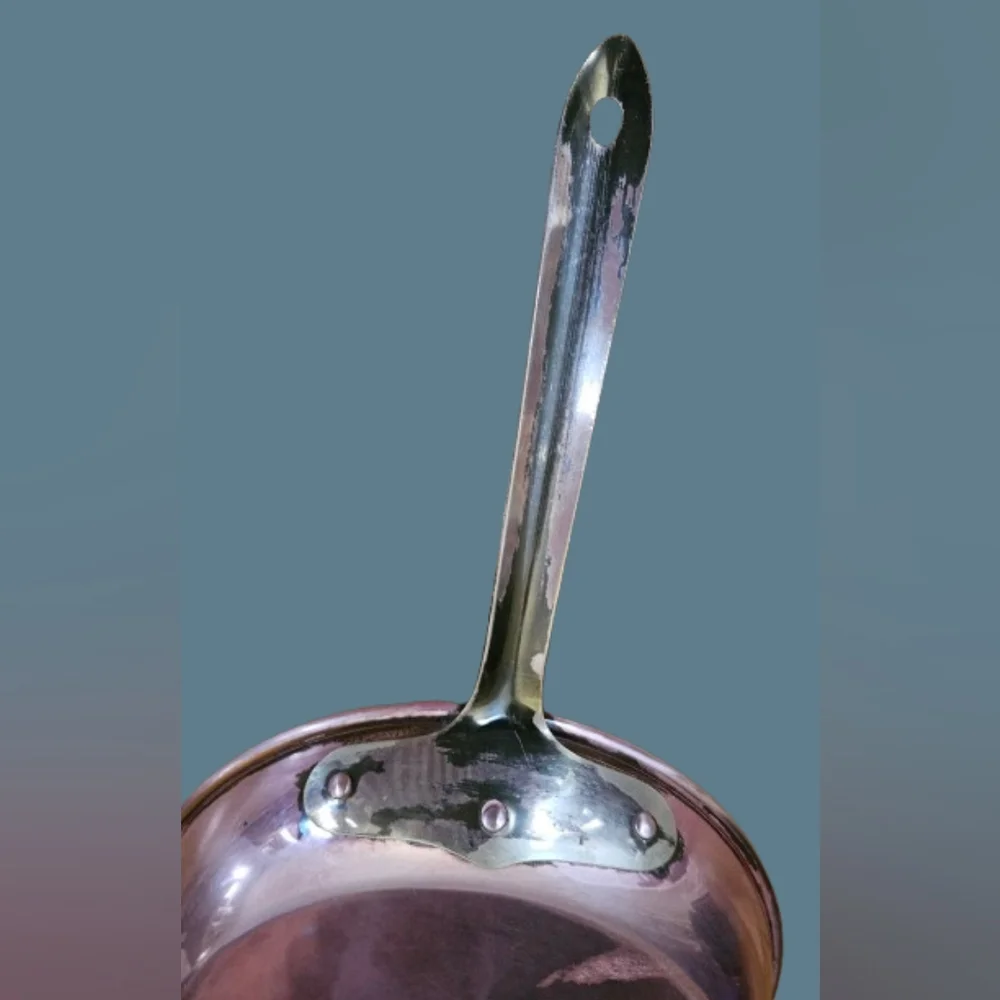*Sotal Copper, Brass Fry Pans Vintage Set of 3 Tin-lined With Other